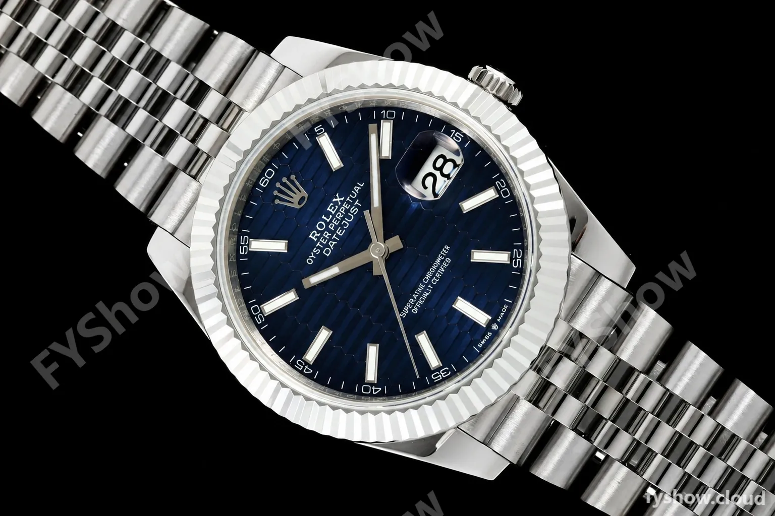 Rolex - Datejust 126334 41mm Gain Weight Jub Flt 904L SS/SS F-Blu/Stk QF SH3235 - Image 25