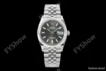 Rolex - Datejust 126234 36mm Jub Flt 904L SS/SS Gry/Stk Clean Plus DD3235