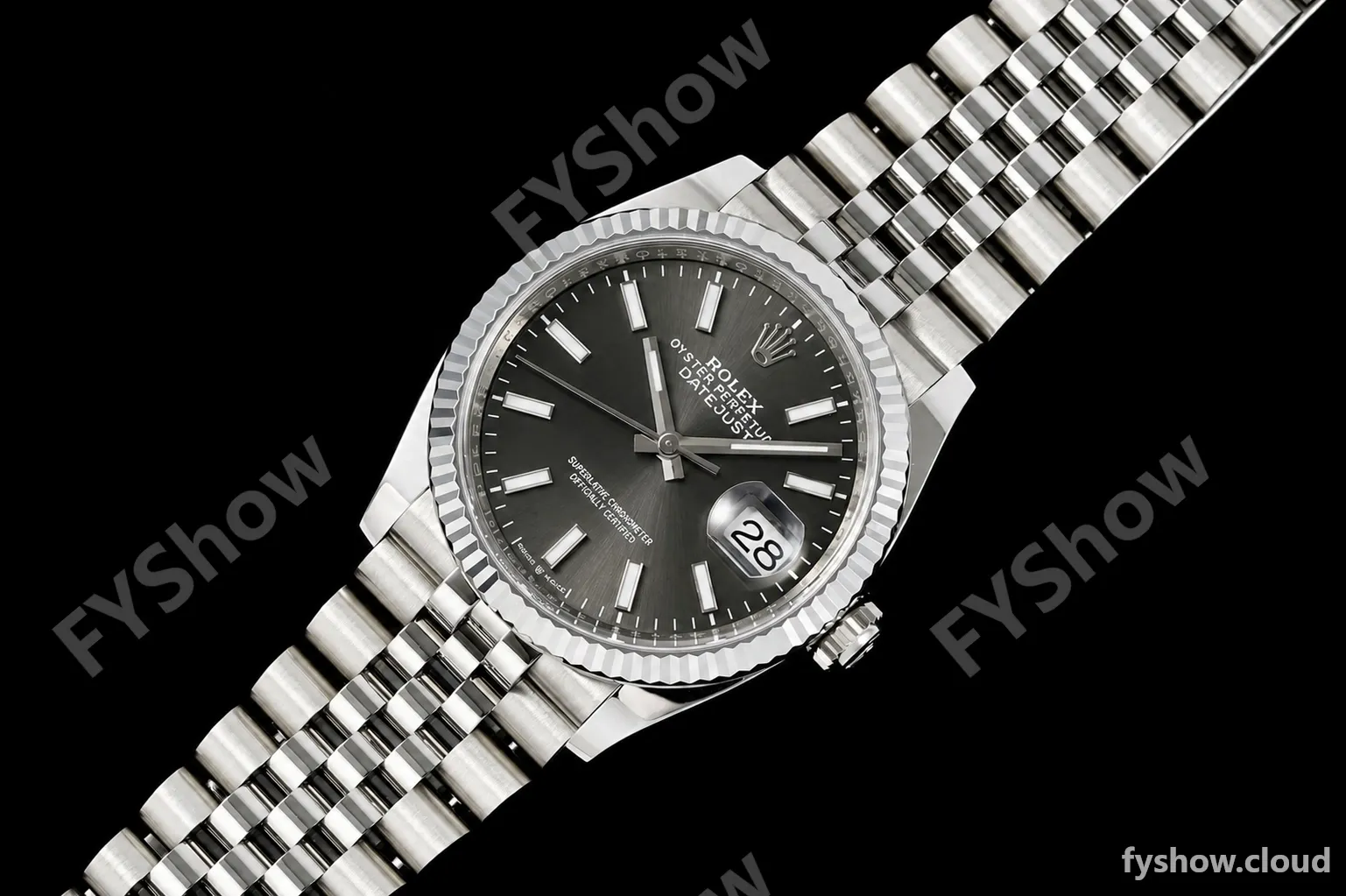 Rolex - Datejust 126234 36mm Jub Flt 904L SS/SS Gry/Stk Clean Plus DD3235 - Image 3