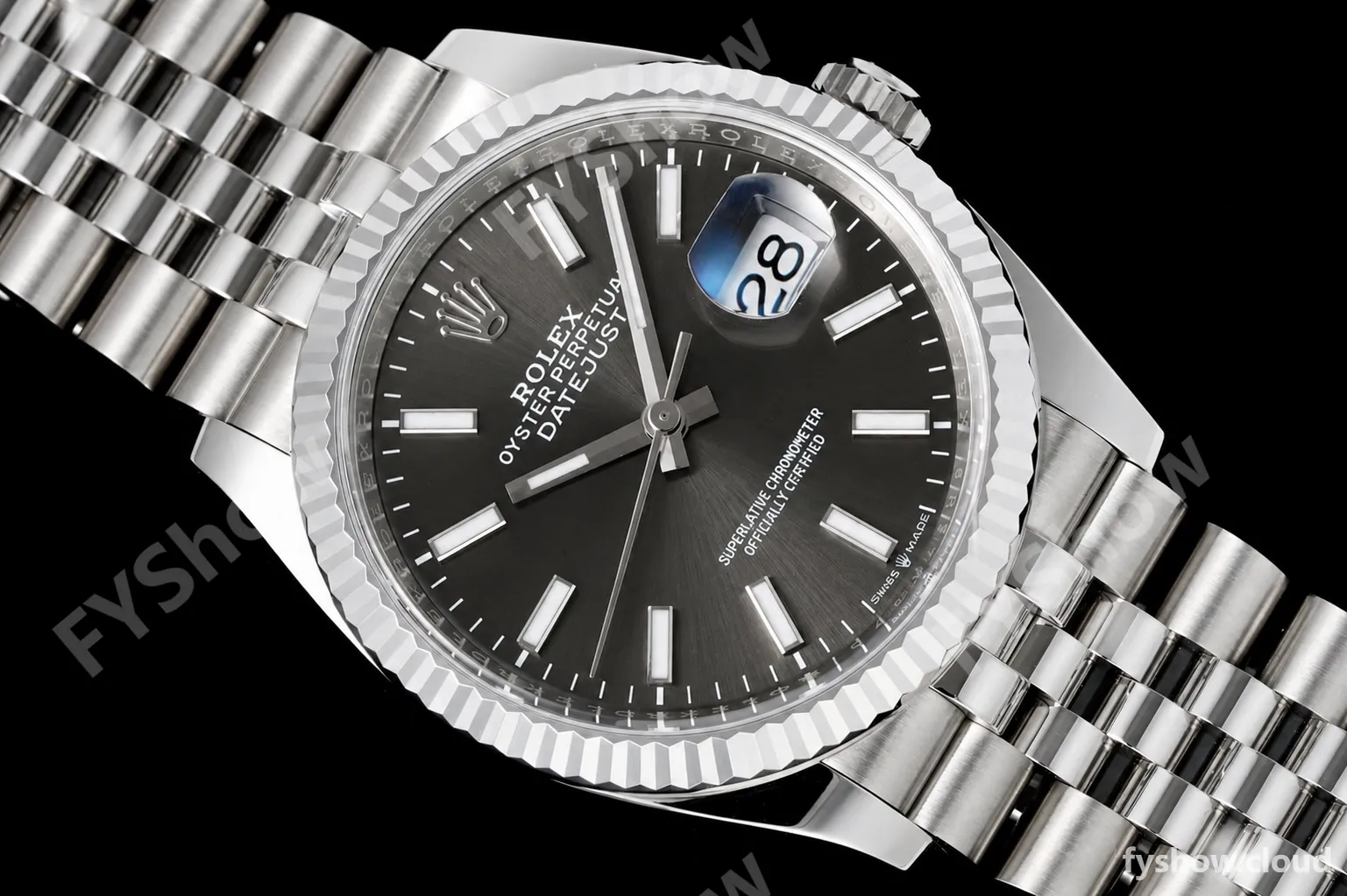 Rolex - Datejust 126234 36mm Jub Flt 904L SS/SS Gry/Stk Clean Plus DD3235 - Image 4