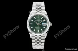 Rolex - Datejust 126234 36mm Jub Flt 904L SS/SS Grn/Stk Clean Plus DD3235