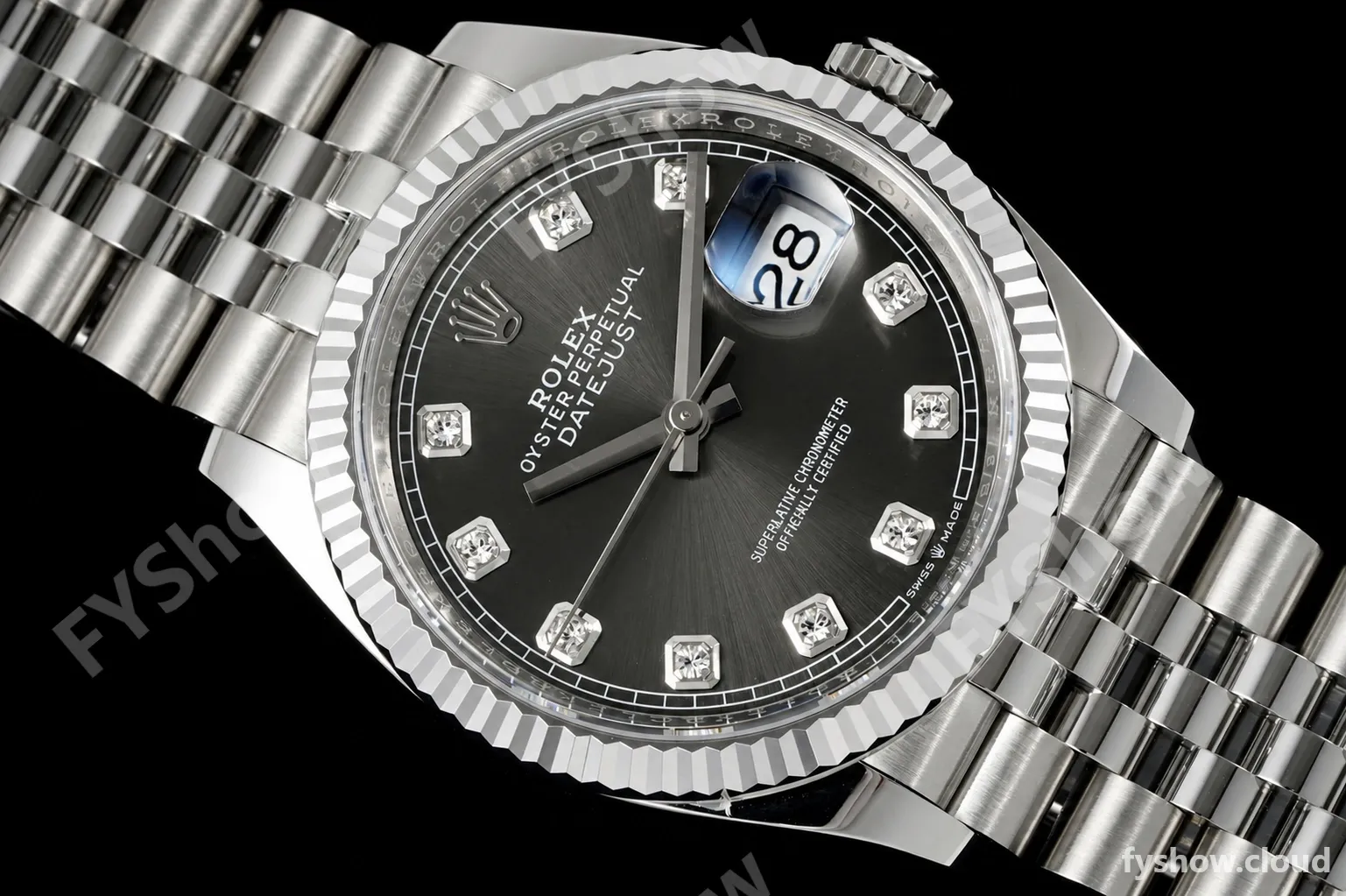 Rolex - Datejust 126234 36mm Jub Flt 904L SS/SS Gry/Dia Clean Plus DD3235 - Image 4