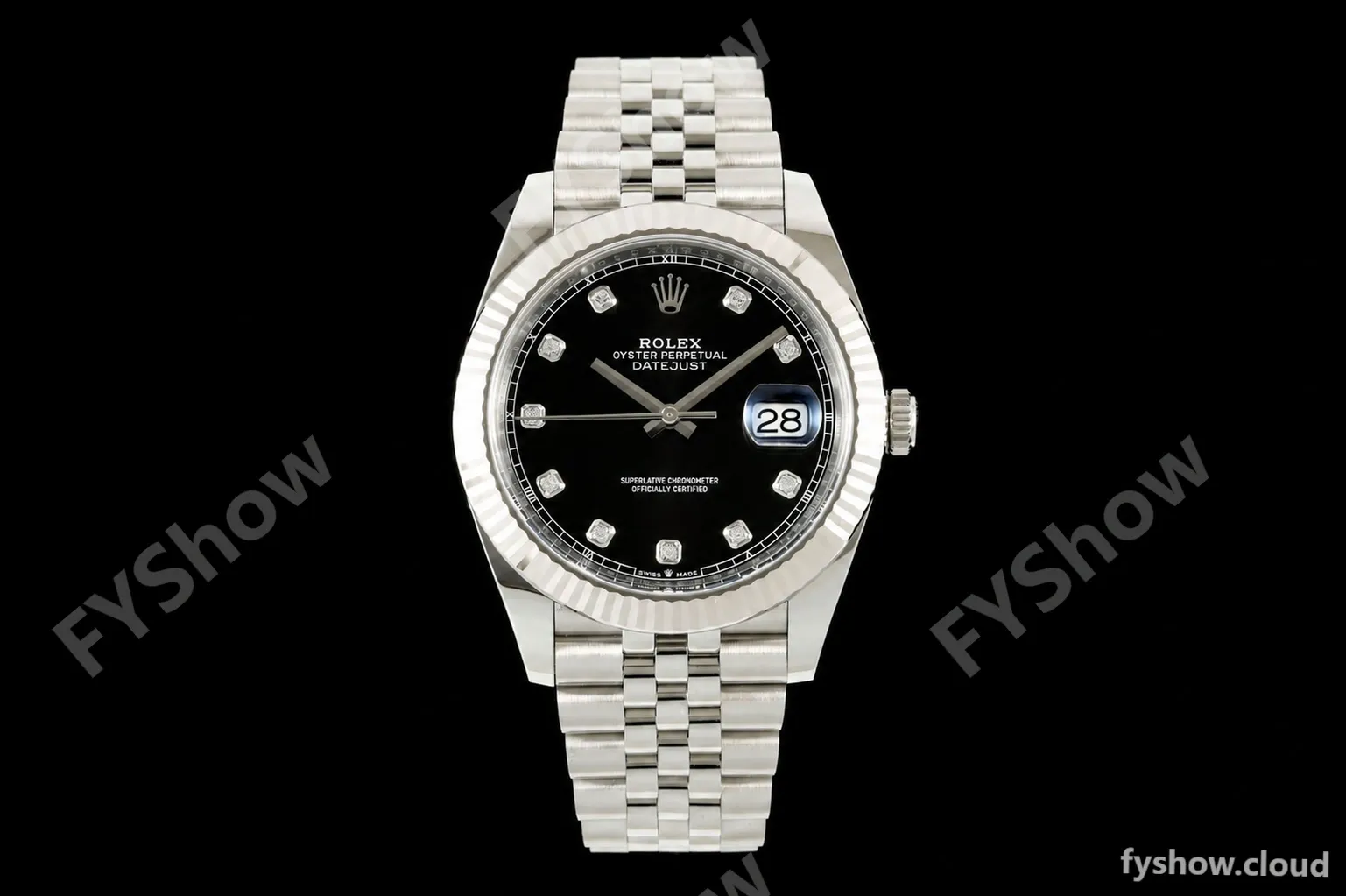 Rolex - Datejust 126334 41mm Jub Flt 904L SS/SS Blk/Dia ARF DD3235