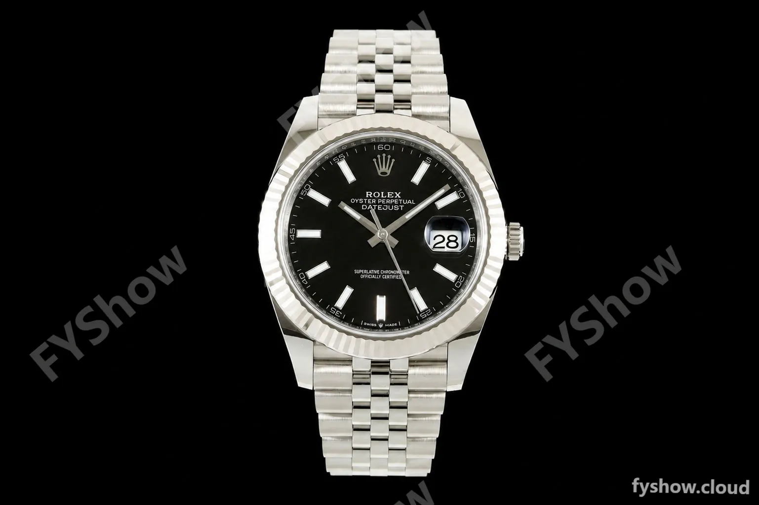 Rolex - Datejust 126334 41mm Jub Flt 904L SS/SS Blk/Stk ARF DD3235