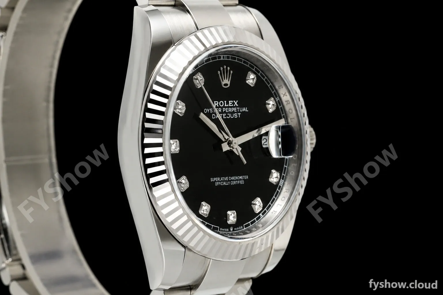 Rolex - Datejust 126334 41mm Oys Flt 904L SS/SS Blk/Dia ARF DD3235 - Image 2