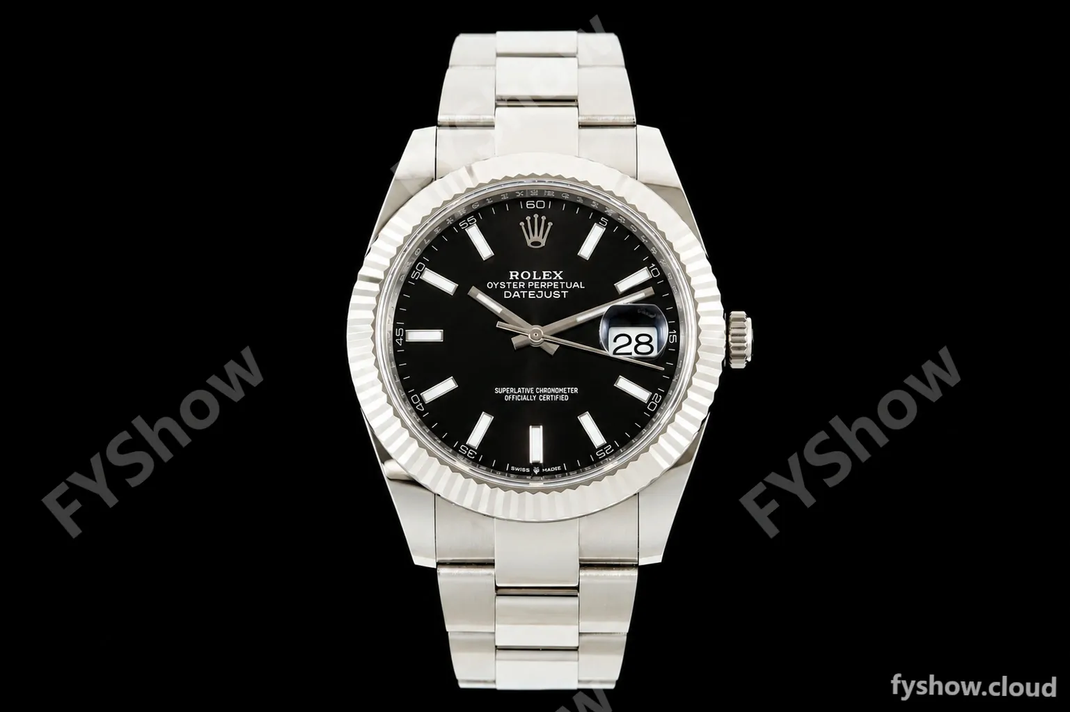 Rolex - Datejust 126334 41mm Oys Flt 904L SS/SS Blk/Stk ARF DD3235