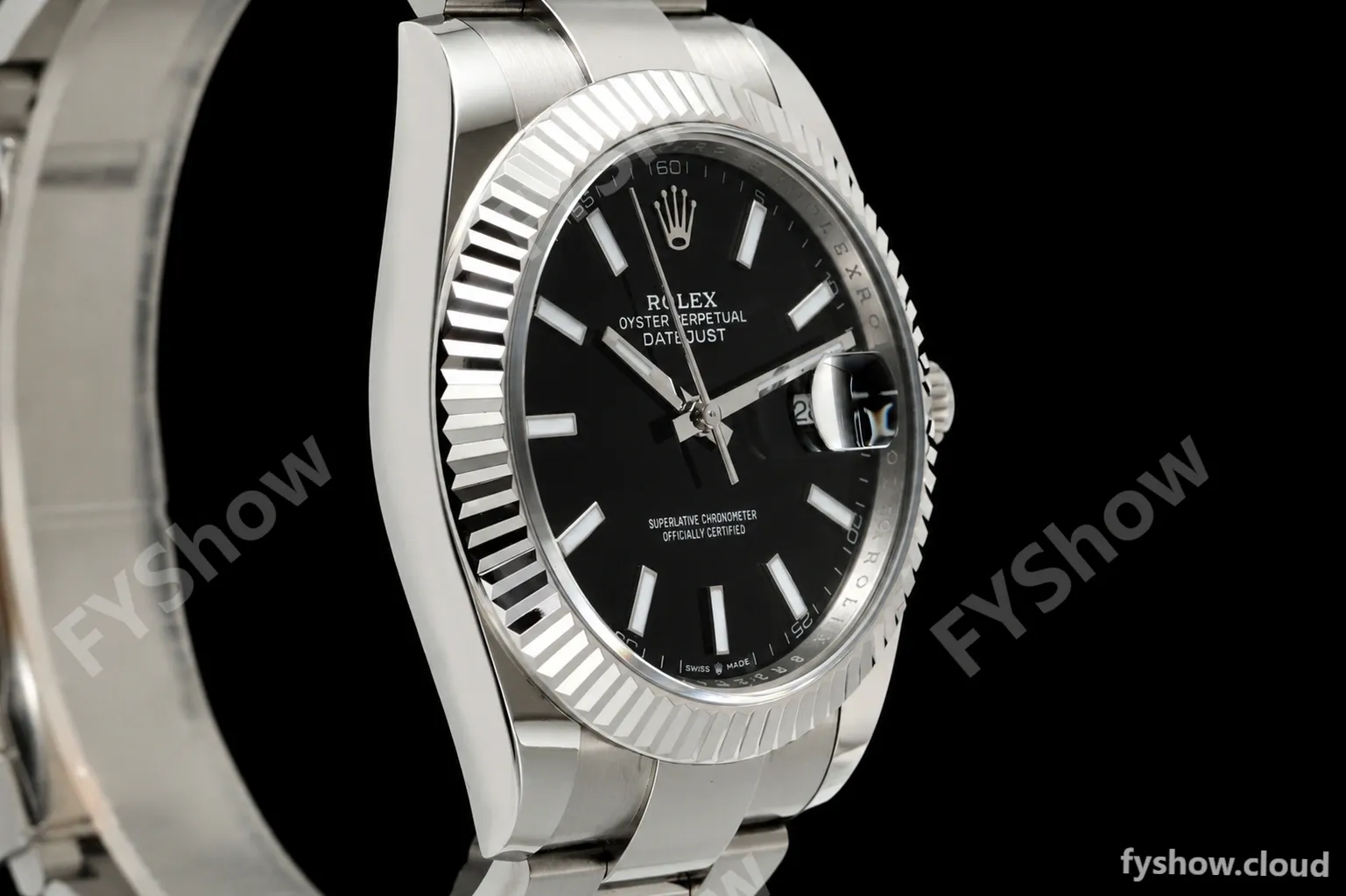 Rolex - Datejust 126334 41mm Oys Flt 904L SS/SS Blk/Stk ARF DD3235 - Image 2