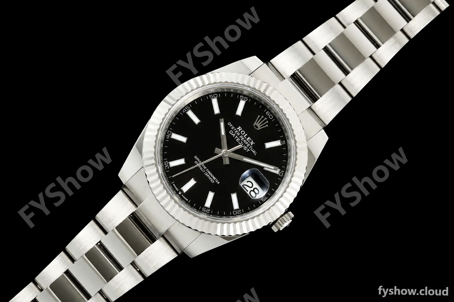 Rolex - Datejust 126334 41mm Oys Flt 904L SS/SS Blk/Stk ARF DD3235 - Image 28