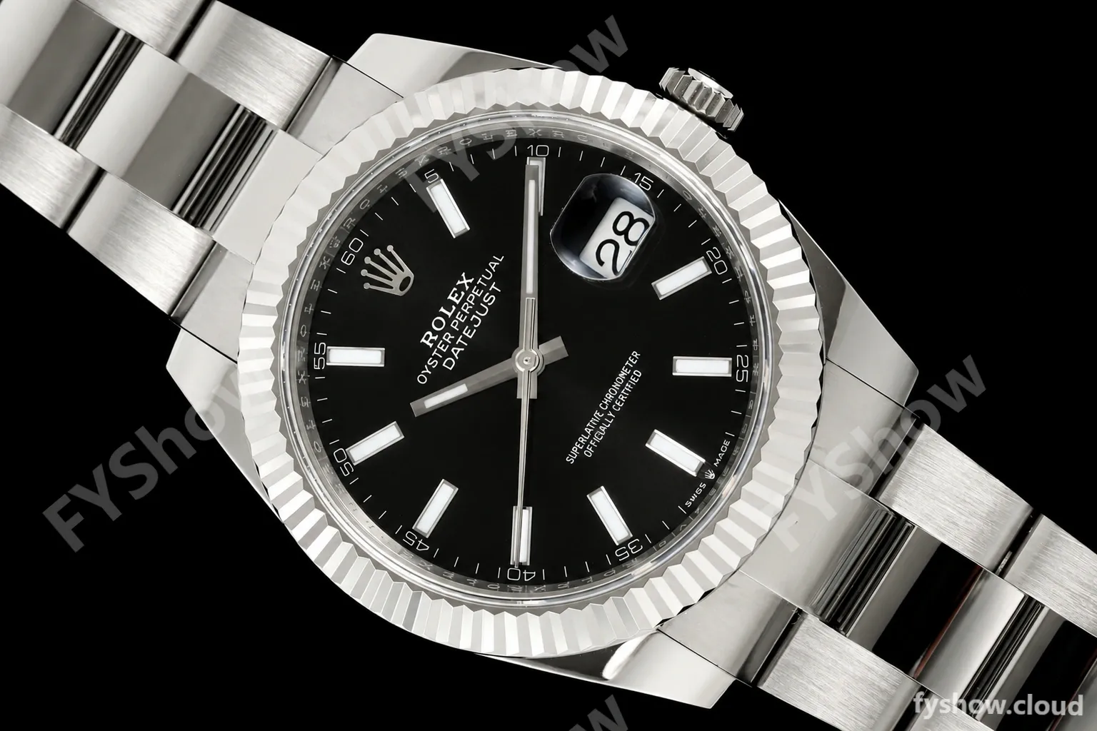 Rolex - Datejust 126334 41mm Oys Flt 904L SS/SS Blk/Stk ARF DD3235 - Image 29