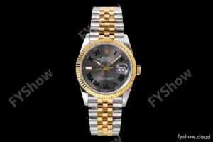 Rolex - Datejust 126233 36mm Jub Flt 904L YG/SS Grey/Rmn Wimbledon Dial QF SH3235