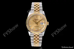 Rolex - Datejust 126233 36mm Jub Flt 904L YG/SS G-Wave/Dia QF SH3235