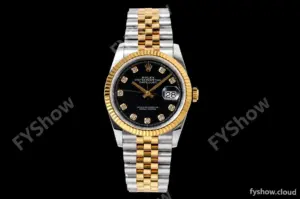 Rolex - Datejust 126233 36mm Jub Flt 904L YG/SS Blk/Dia QF SH3235
