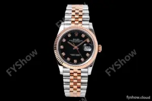 Rolex - Datejust 126231 36mm Jub Flt 904L RG/SS Blk/Dia QF SH3235