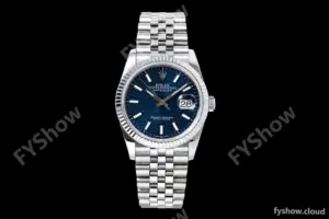 Rolex - Datejust 126234 36mm Jub Flt 904L SS/SS F-Blu/Stk QF SH3235