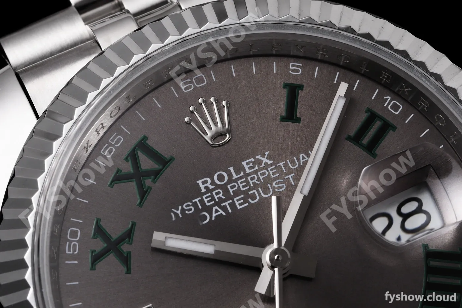 Rolex - Datejust 126234 36mm Wimbledon Jub Flt 904L SS/SS Grey/Rmn QF SH3235 - Image 5