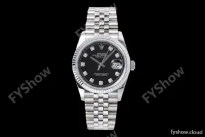 Rolex - Datejust 126234 36mm Jub Flt 904L SS/SS Blk/Dia QF SH3235