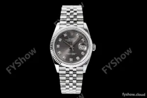 Rolex - Datejust 126234 36mm Jub Flt 904L SS/SS Grey/Dia QF SH3235