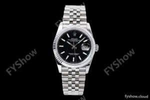 Rolex - Datejust 126234 36mm Jub Flt 904L SS/SS Blk/Stk QF SH3235