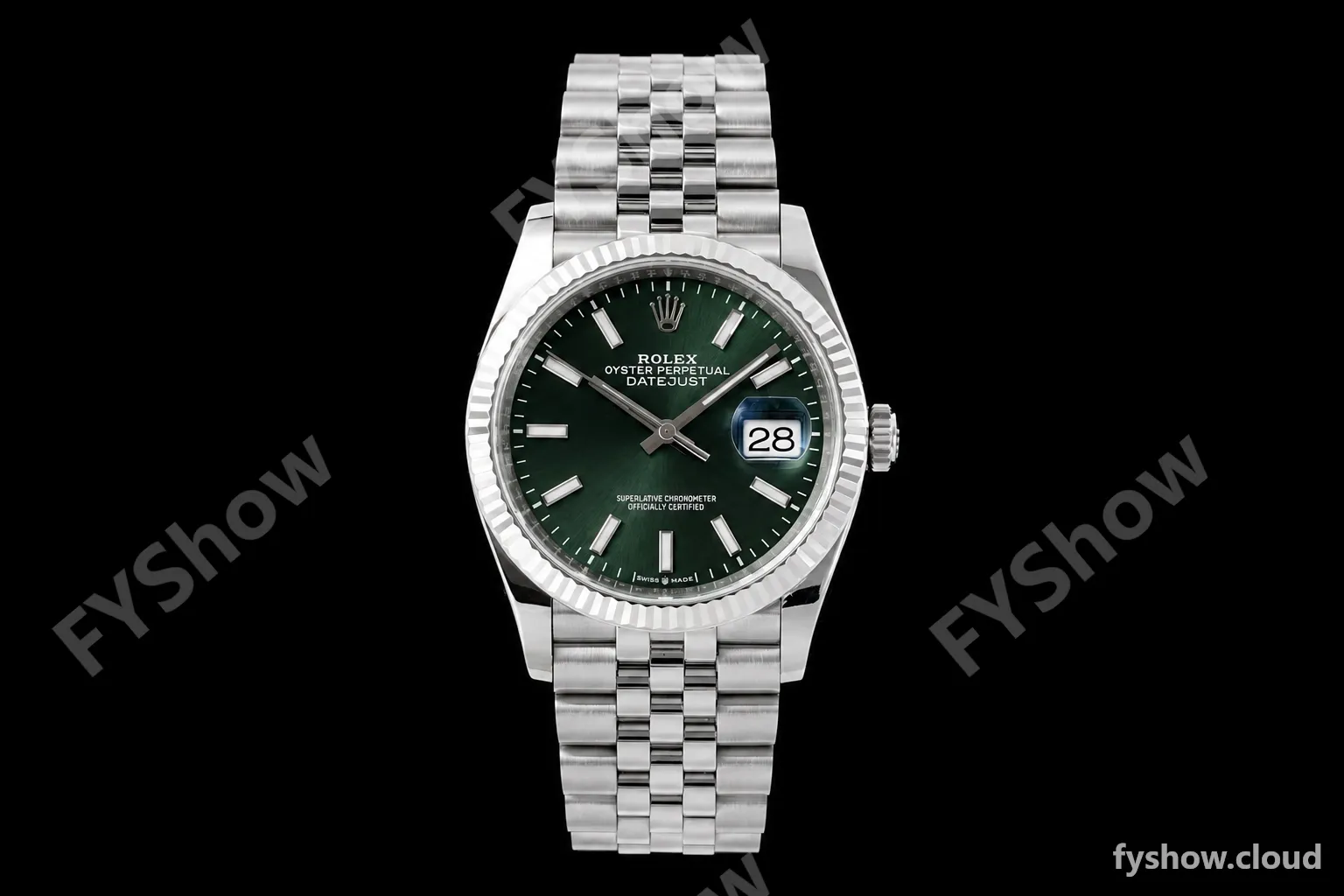 Rolex - Datejust 126234 36mm Jub Flt 904L SS/SS Mint Green VSF V2 VS3235