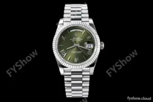 Rolex - DayDate 40mm 228236 Flt Pres SS/SS Grn/Rmn GMF A2836