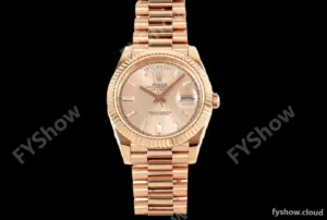 Rolex - DayDate 228235 Gain Weight 40mm Flt Pres RG/RG Champ/Dia KF VR3255