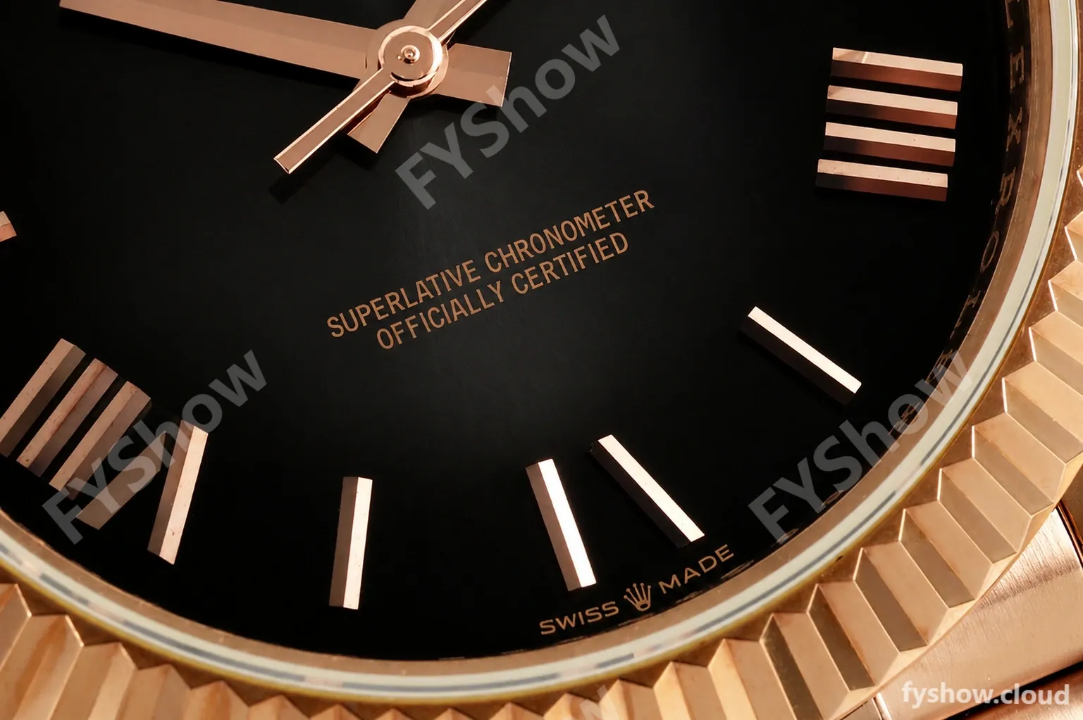 Rolex - DayDate 228235 Gain Weight 40mm Flt Pres RG/RG Black/Rmn KF VR3255 - Image 6