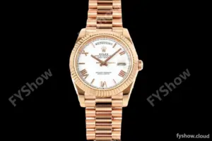 Rolex - DayDate 228235 Gain Weight 40mm Flt Pres RG/RG Wht/Rmn KF VR3255