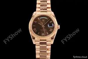 Rolex - DayDate 228235 Gain Weight 40mm Flt Pres RG/RG Brn/Rmn KF VR3255