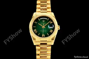 Rolex - DayDate 228238 Gain Weight 40mm Flt Pres YG/YG Grn Ombre/Rmn KF VR3255