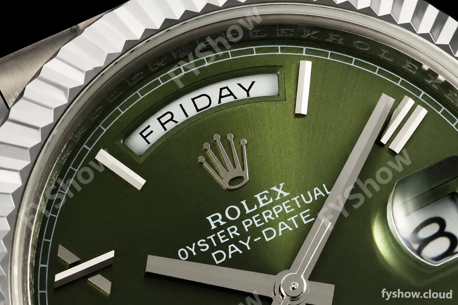 Rolex - DayDate 228239 Gain Weight 40mm Flt Pres SS/SS Grn/Rmn KF VR3255 - Image 5