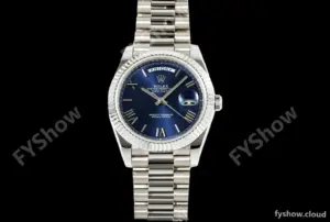 Rolex - DayDate 228239 Gain Weight 40mm Flt Pres SS/SS Blue/Rmn KF VR3255