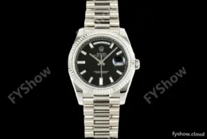 Rolex - DayDate 228239 Gain Weight 40mm Flt Pres SS/SS Blk/Stk KF VR3255