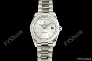 Rolex - DayDate 228239 Gain Weight 40mm Flt Pres SS/SS Silv/Dia KF VR3255