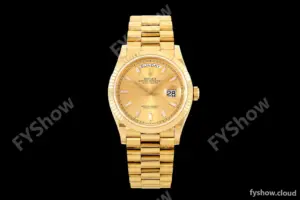 Rolex - DayDate 128238 Gain Weight 36mm Flt Pres YG/YG Gold/Dia KF A2836