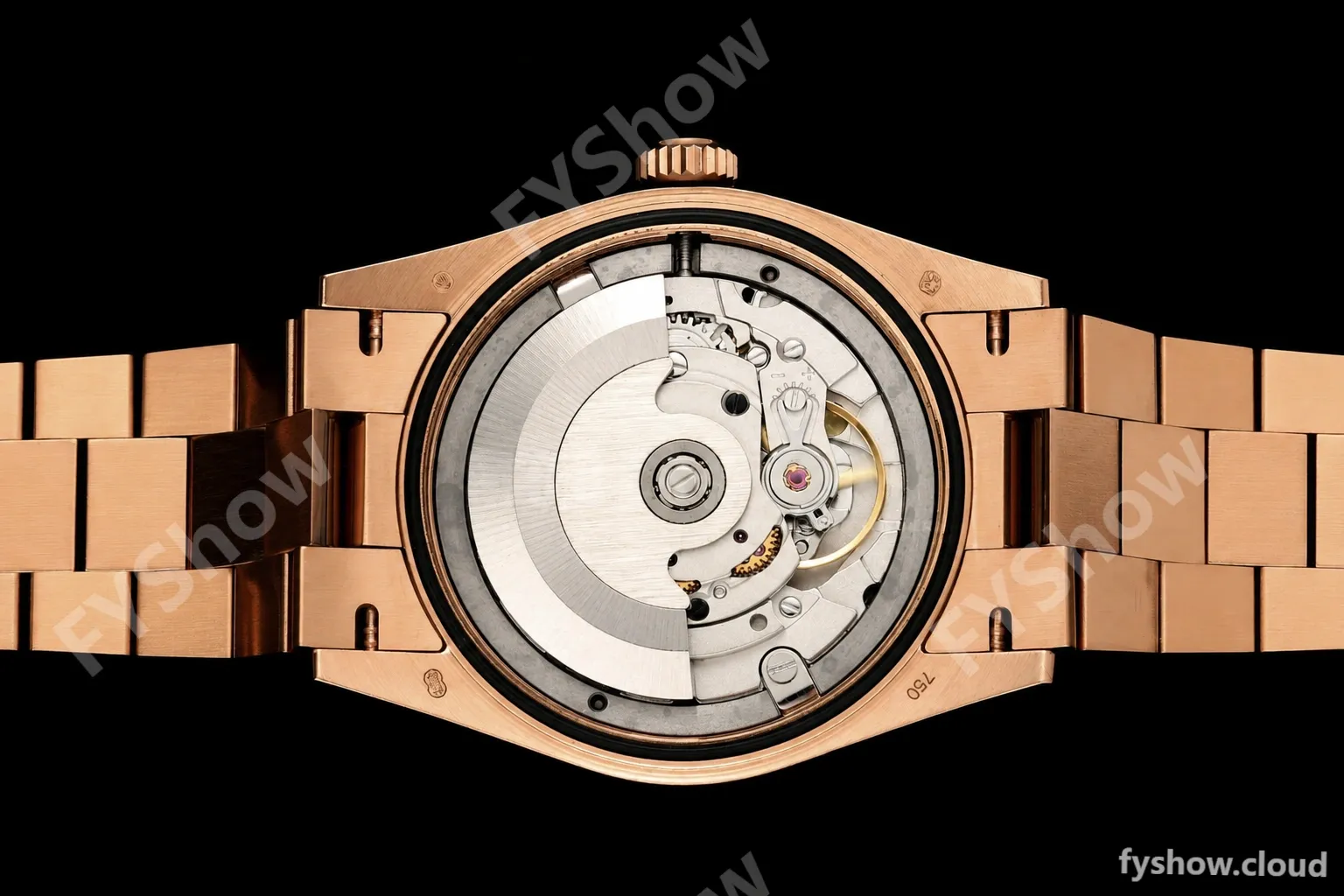 Rolex - DayDate 128235 Gain Weight 36mm Flt Pres RG/RG Silv/Dia KF A2836 - Image 11