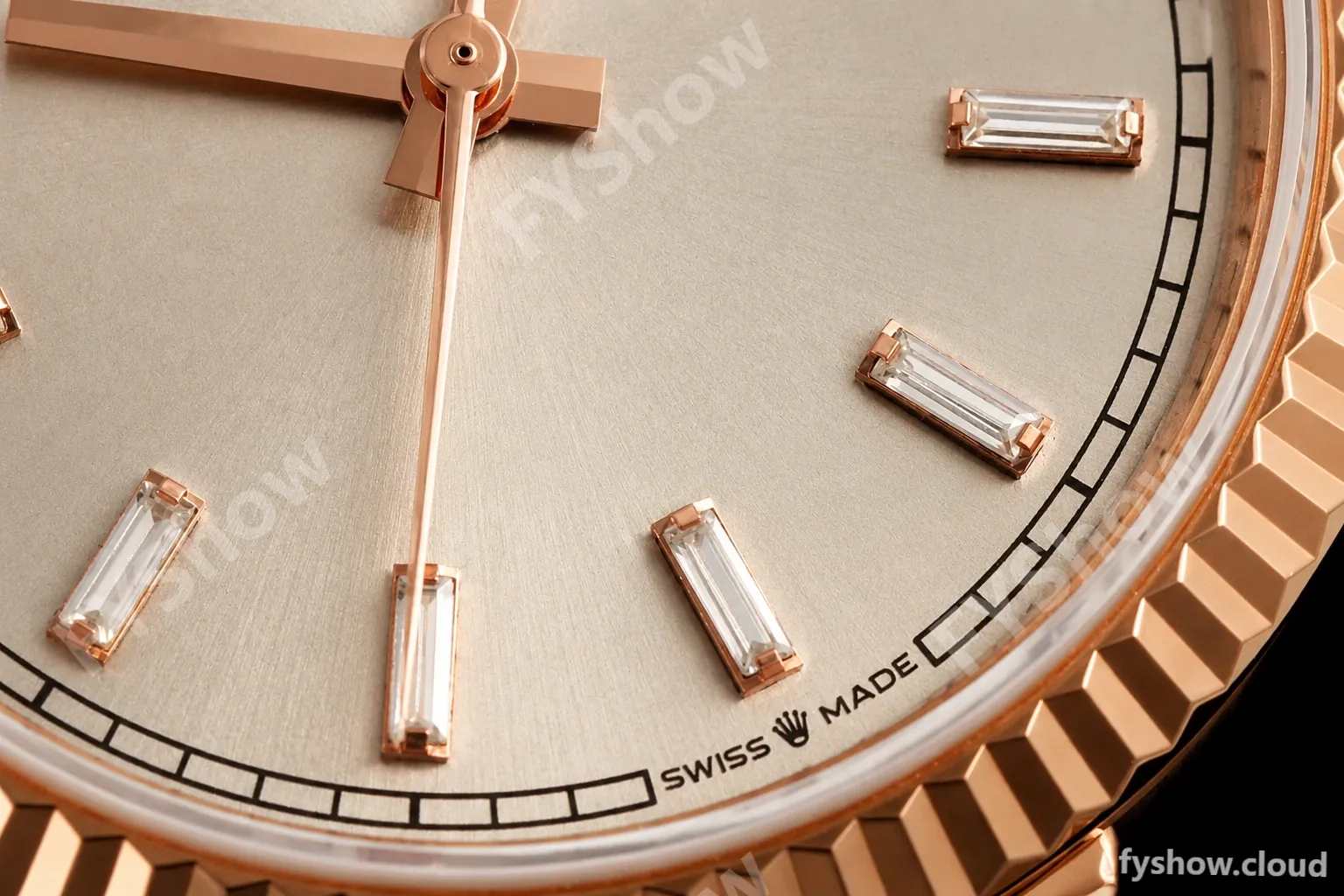 Rolex - DayDate 128235 Gain Weight 36mm Flt Pres RG/RG Silv/Dia KF A2836 - Image 25