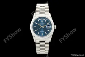 Rolex - DayDate 128239 Gain Weight 36mm Flt Pres SS/SS Blu/Dia KF A2836