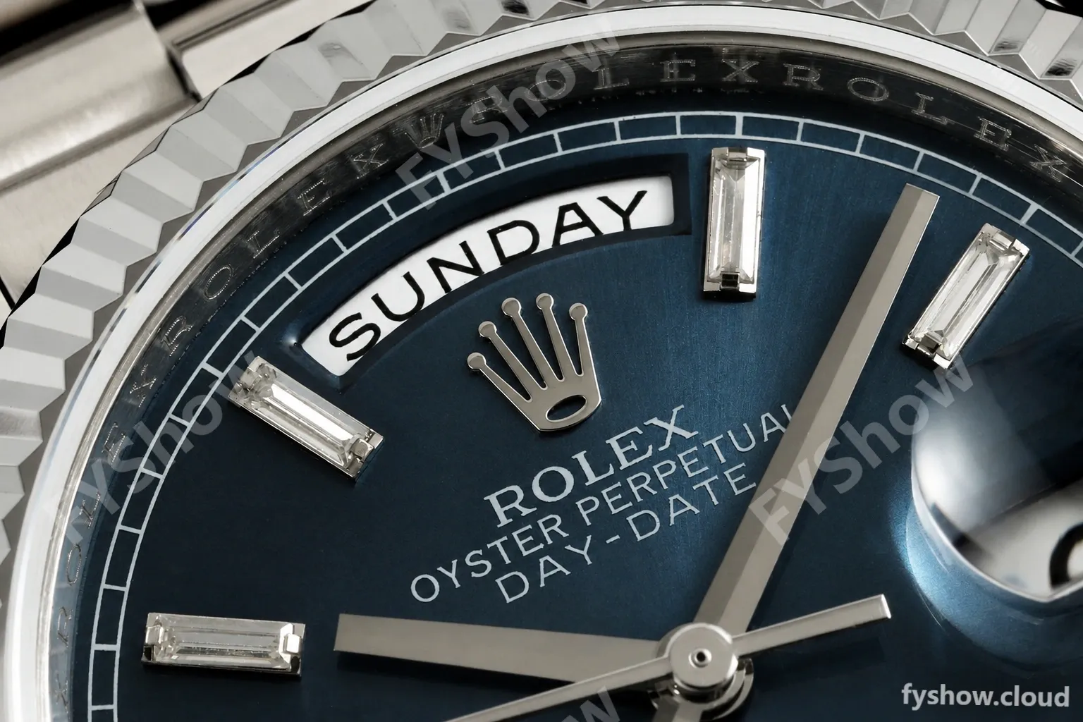 Rolex - DayDate 128239 Gain Weight 36mm Flt Pres SS/SS Blu/Dia KF A2836 - Image 23