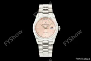 Rolex - DayDate 128239 Gain Weight 36mm Flt Pres SS/SS Pink/Dia KF A2836