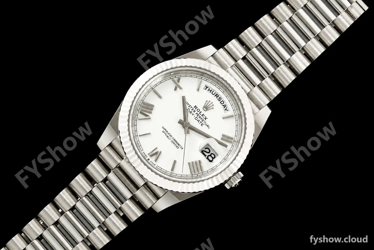 Rolex - DayDate 228239 Gain Weight 40mm Flt Pres SS/SS Wht/Rmn VSF DD3255 - Image 27