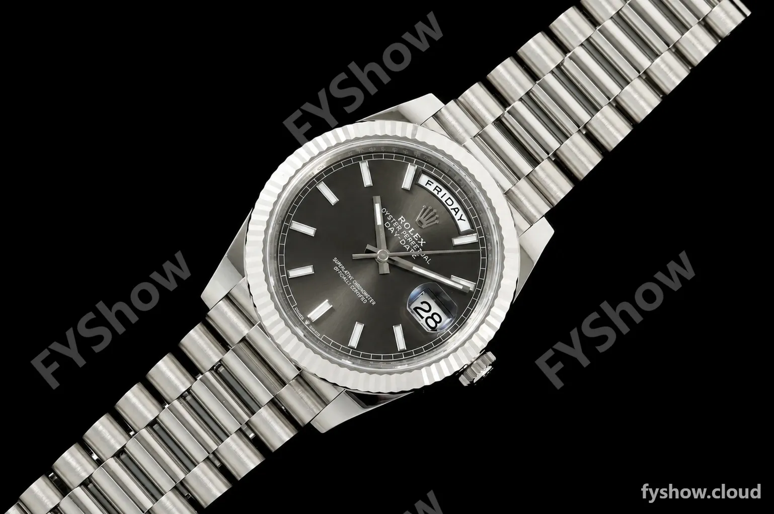 Rolex - DayDate 228239 Gain Weight 40mm Flt Pres SS/SS Gry/Stk VSF DD3255 - Image 27