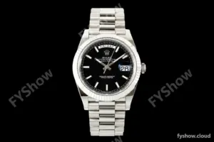Rolex - DayDate 228239 Gain Weight 40mm Flt Pres SS/SS Blk/Stk VSF DD3255