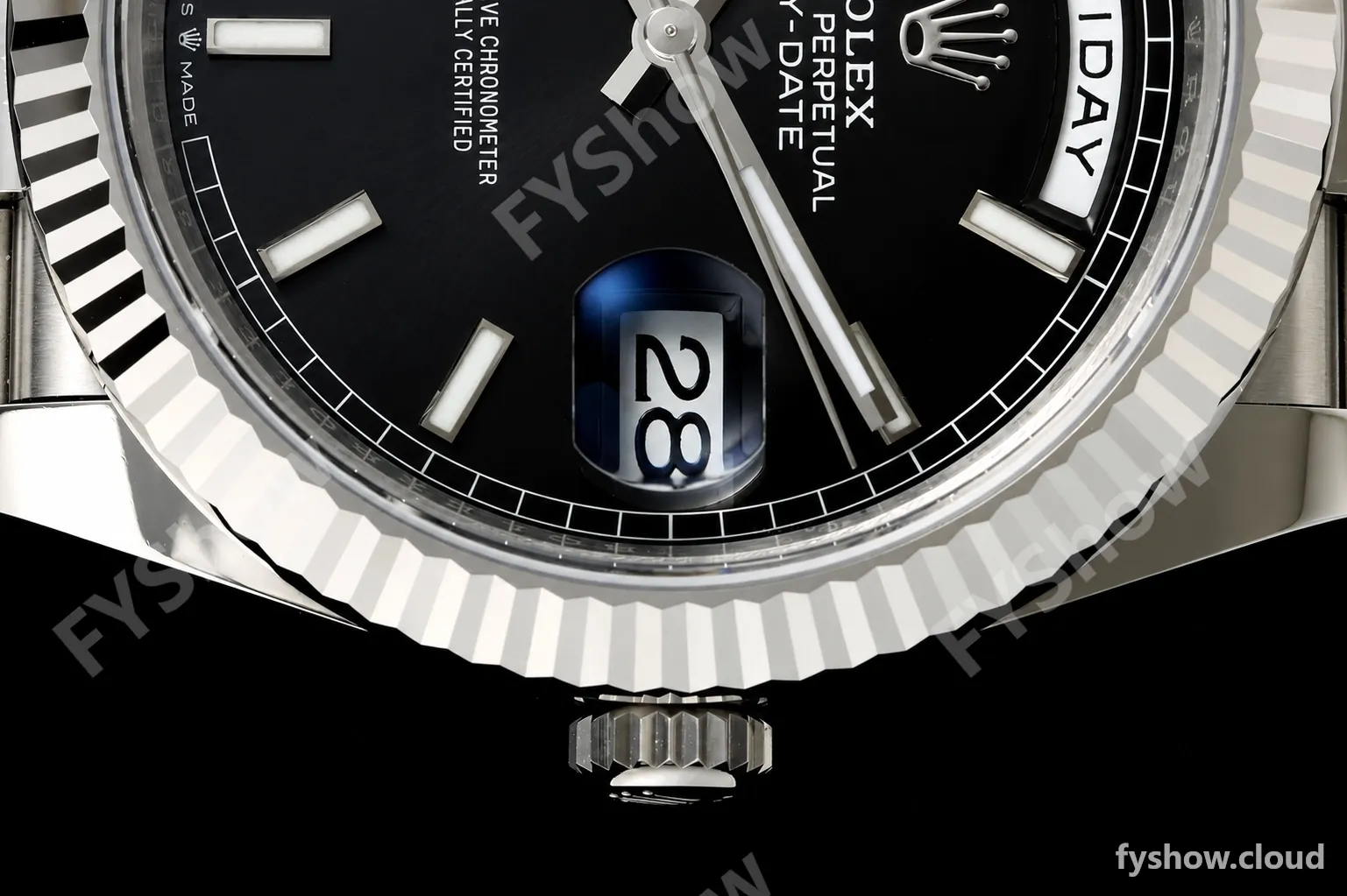 Rolex - DayDate 228239 Gain Weight 40mm Flt Pres SS/SS Blk/Stk VSF DD3255 - Image 26
