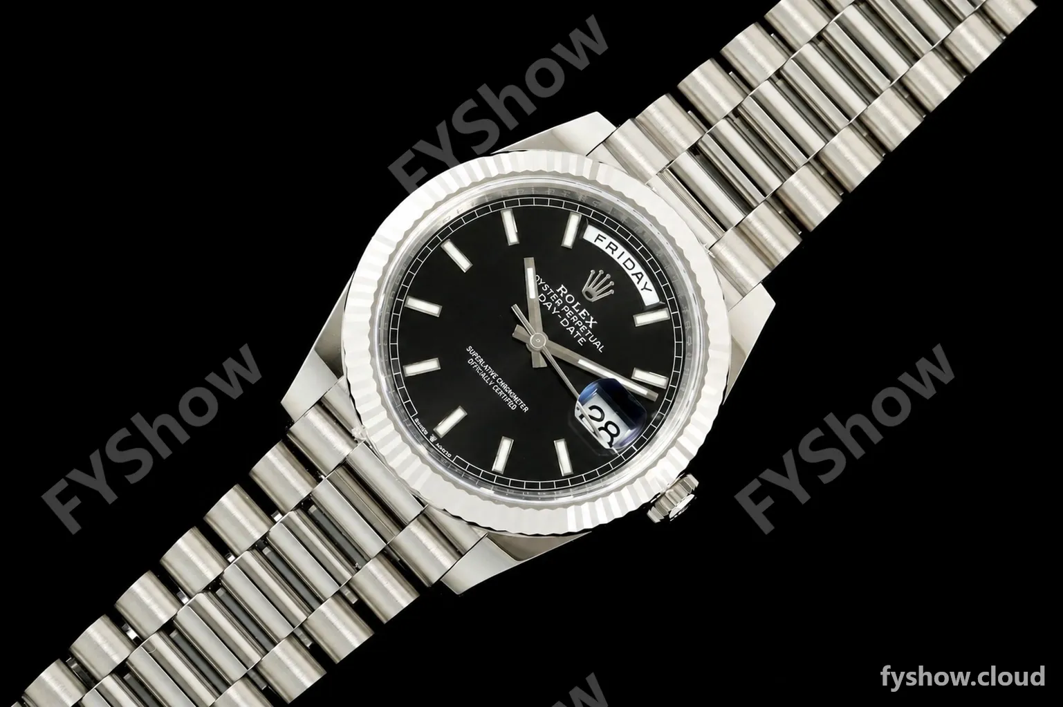 Rolex - DayDate 228239 Gain Weight 40mm Flt Pres SS/SS Blk/Stk VSF DD3255 - Image 27