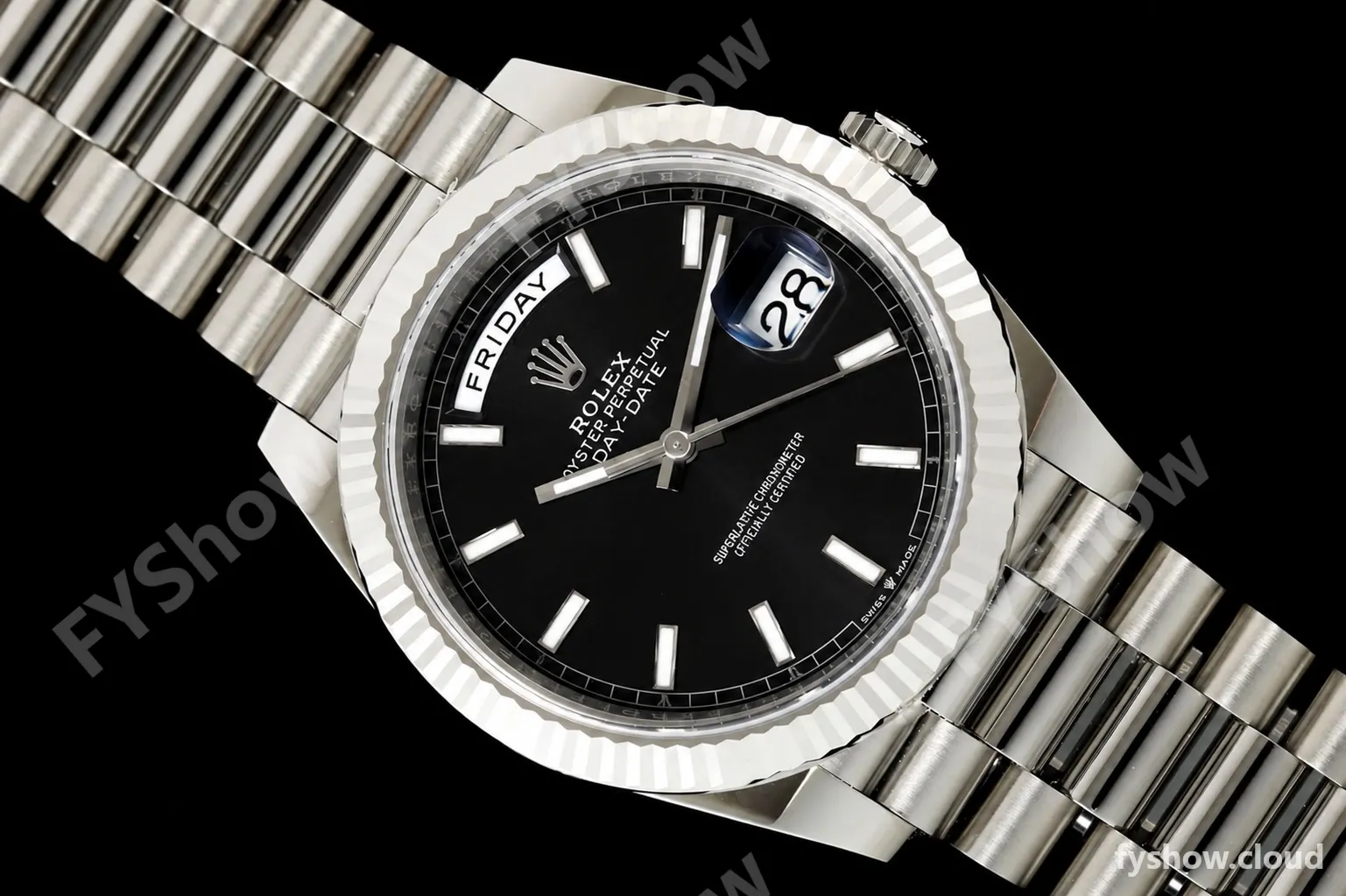 Rolex - DayDate 228239 Gain Weight 40mm Flt Pres SS/SS Blk/Stk VSF DD3255 - Image 28