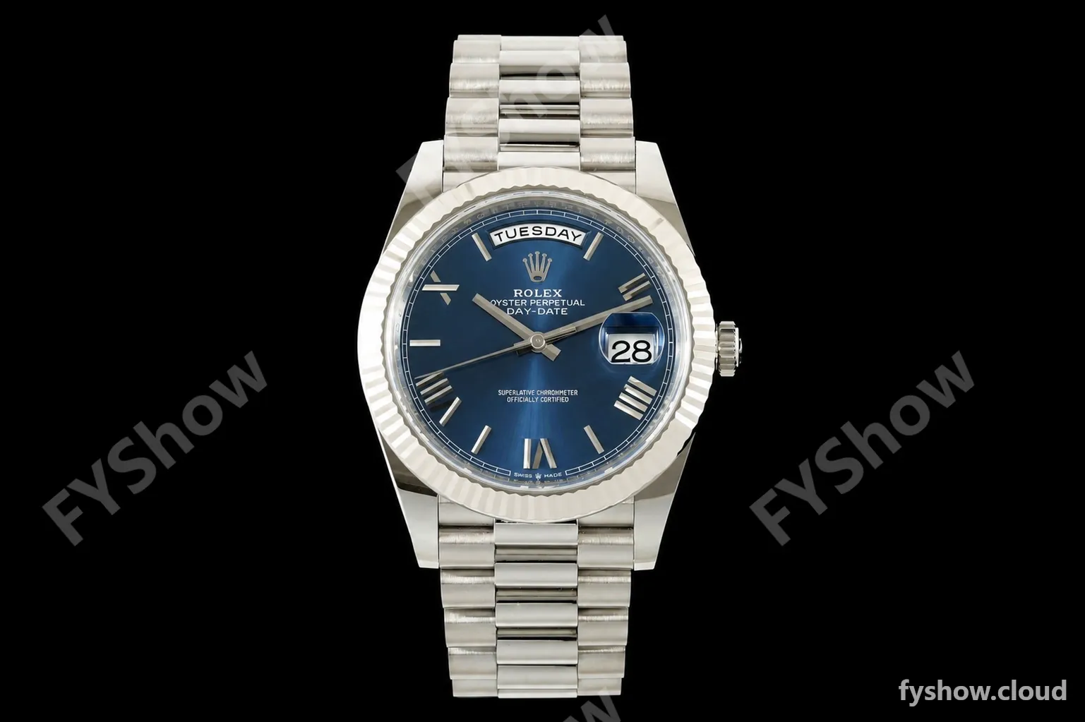 Rolex - DayDate 228239 Gain Weight 40mm Flt Pres SS/SS Blu/Rmn VSF DD3255