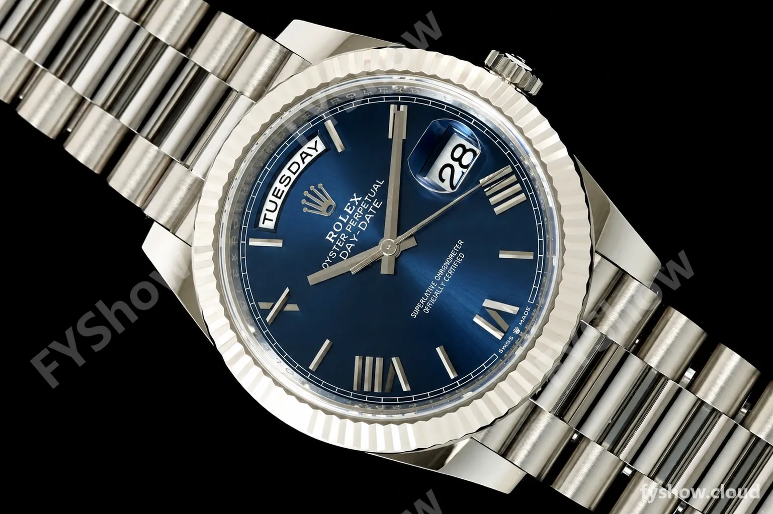 Rolex - DayDate 228239 Gain Weight 40mm Flt Pres SS/SS Blu/Rmn VSF DD3255 - Image 28