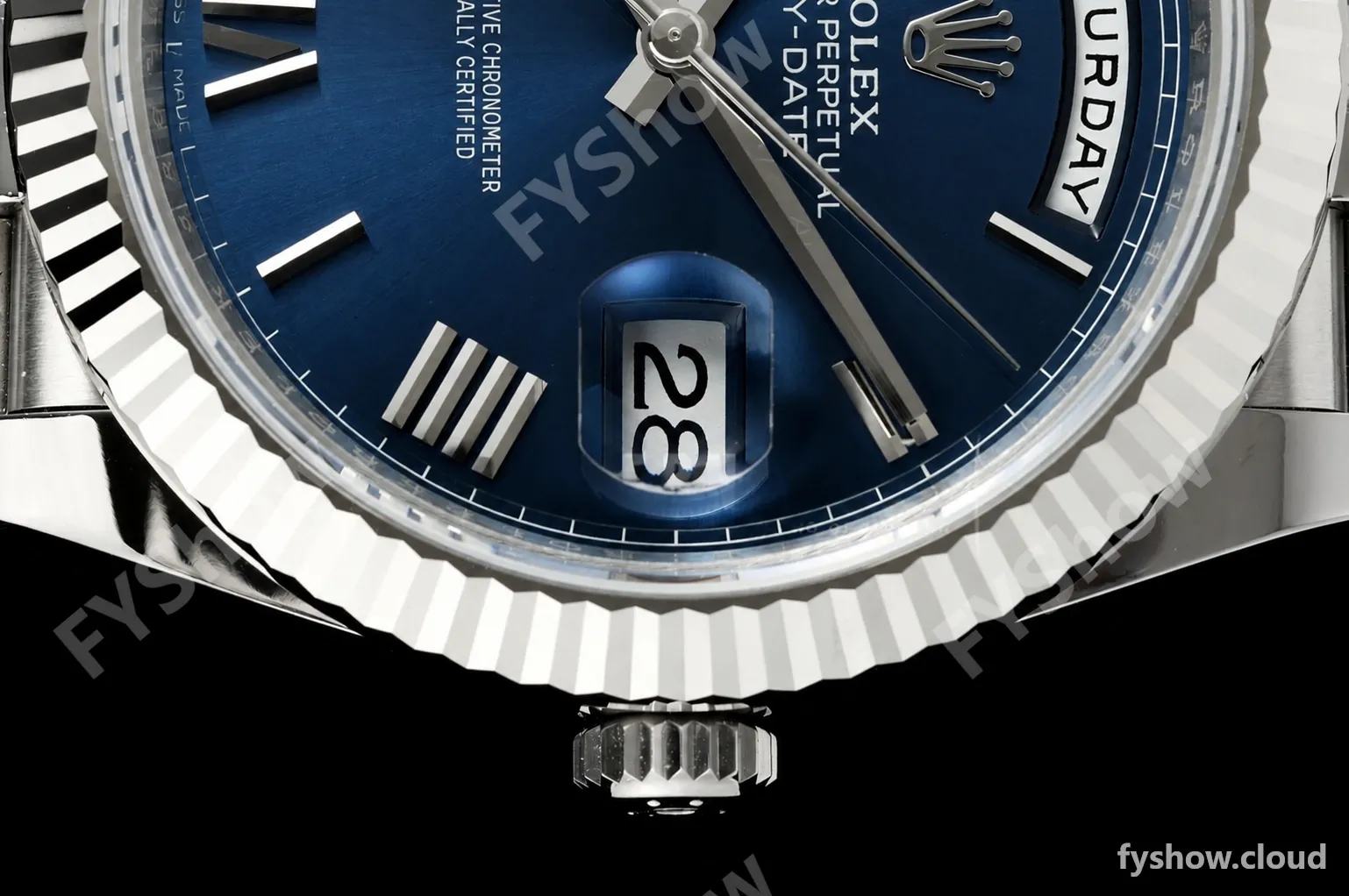 Rolex - DayDate 228239 Gain Weight 40mm Flt Pres SS/SS Blu/Rmn VSF DD3255 - Image 6