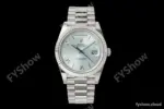 Rolex - DayDate 228236 Gain Weight 40mm Flt Pres SS/SS Ice Blue/Rmn VSF DD3255