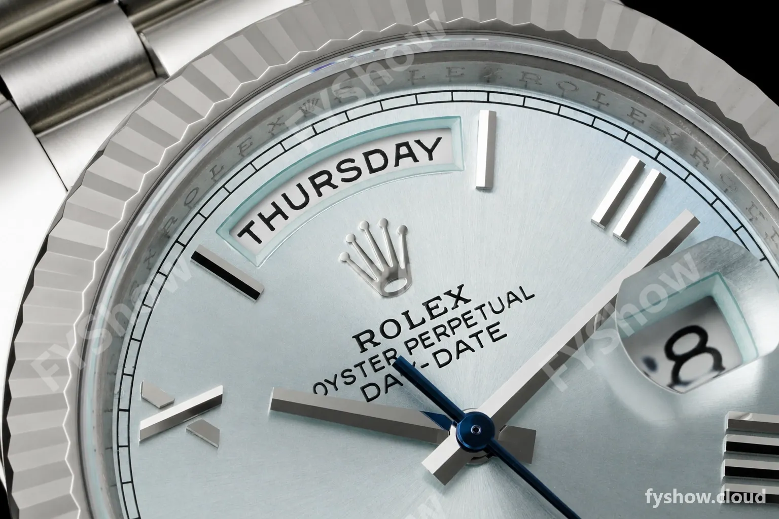 Rolex - DayDate 228236 Gain Weight 40mm Flt Pres SS/SS Ice Blue/Rmn VSF DD3255 - Image 5
